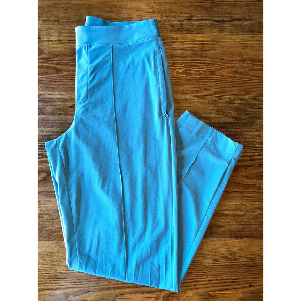 Athleta Brooklyn Pull On Green Casual Pant 8‎ Tall